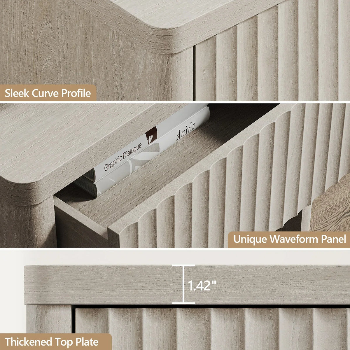 Stria Chest of 6 Drawers and Cas Bedroom Sets