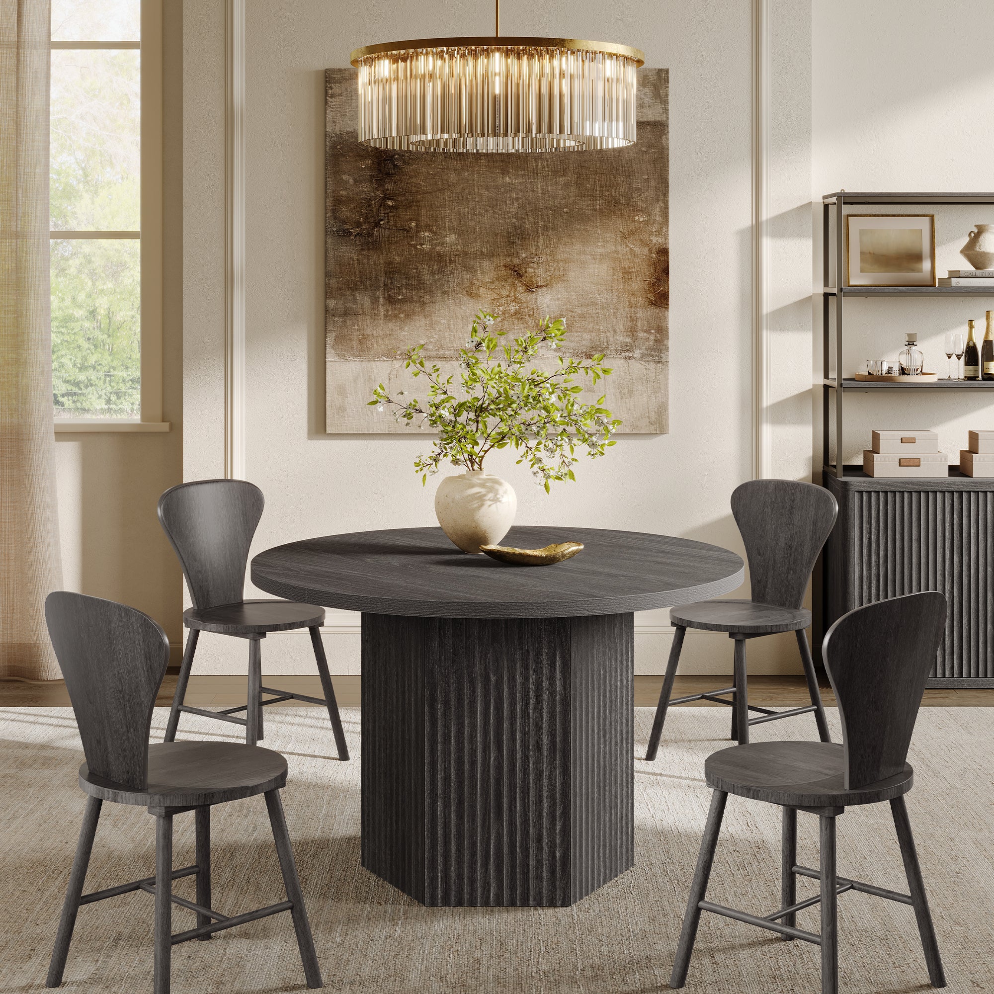 Cas Round Dining Table, for Family Dining