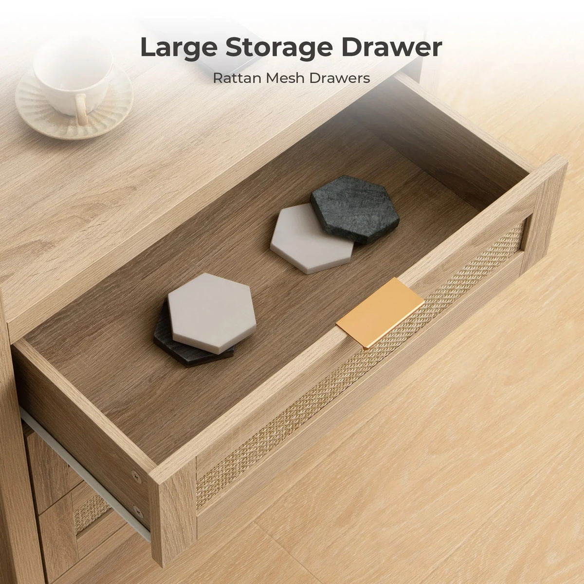 Savanna 6 Drawers Dresser and Nightstands Set