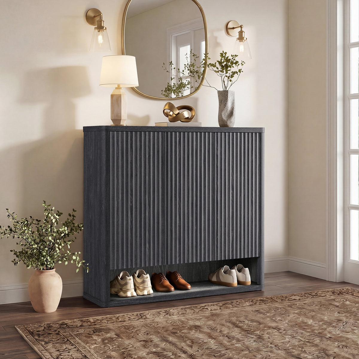 Cas Shoe Storage Cabinet with Doors