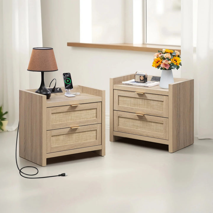 Savanna Makeup Vanity, Wardrobe and 2 Drawers Nightstands Set