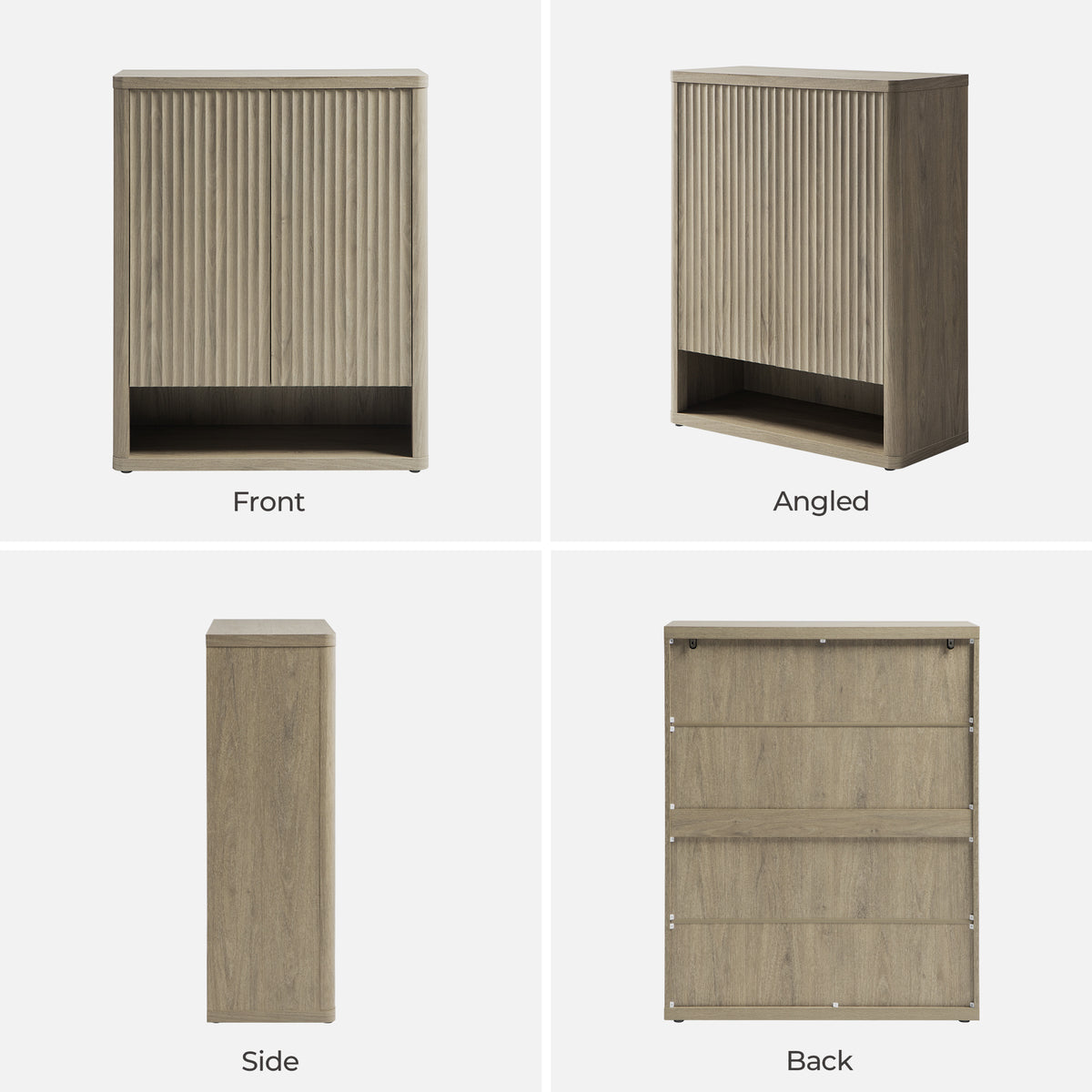 Cas Shoe Cabinet with Storage, Set of 2