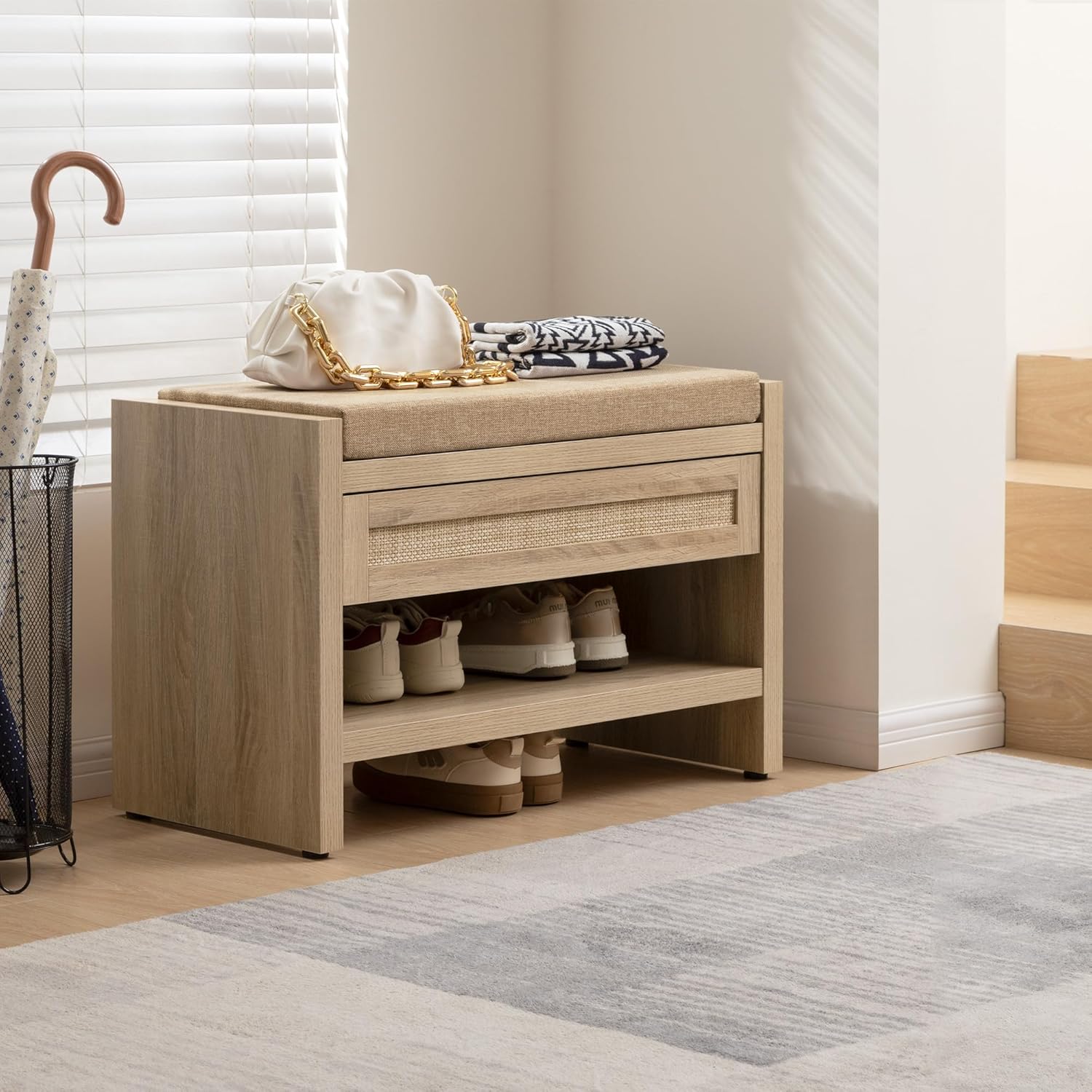 Savanna Shoe Bench with Storage