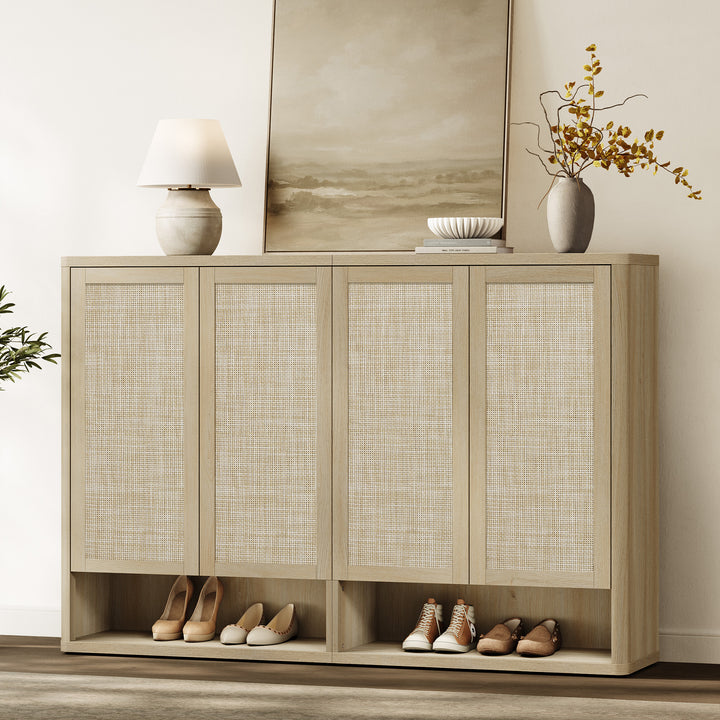 Zura 50-Pair Shoe Cabinet with 4 Doors