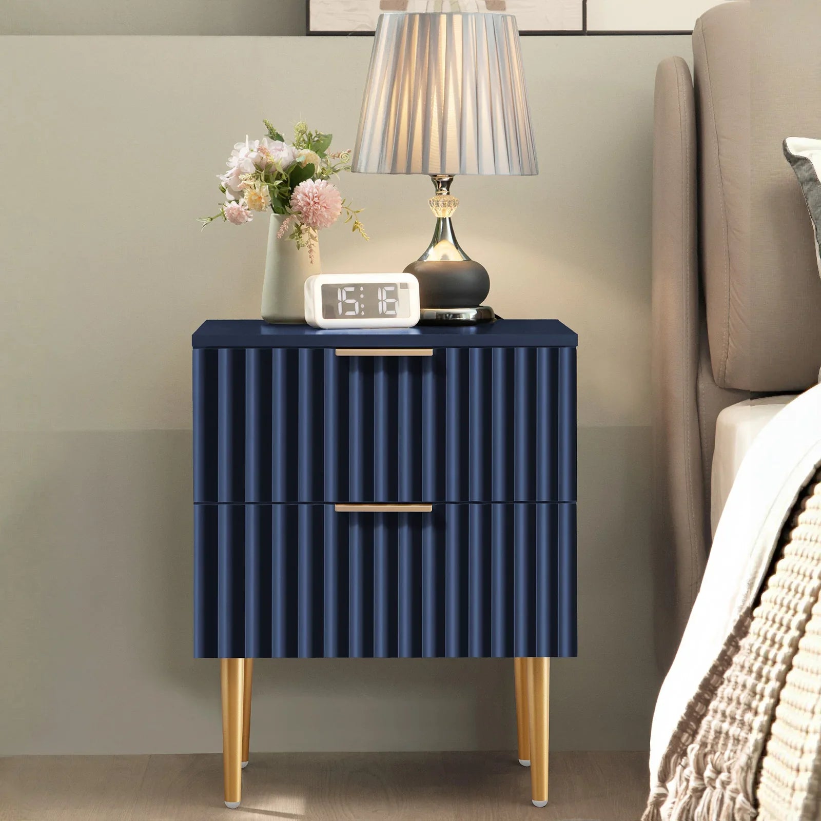 Opus Nightstand with Drawers