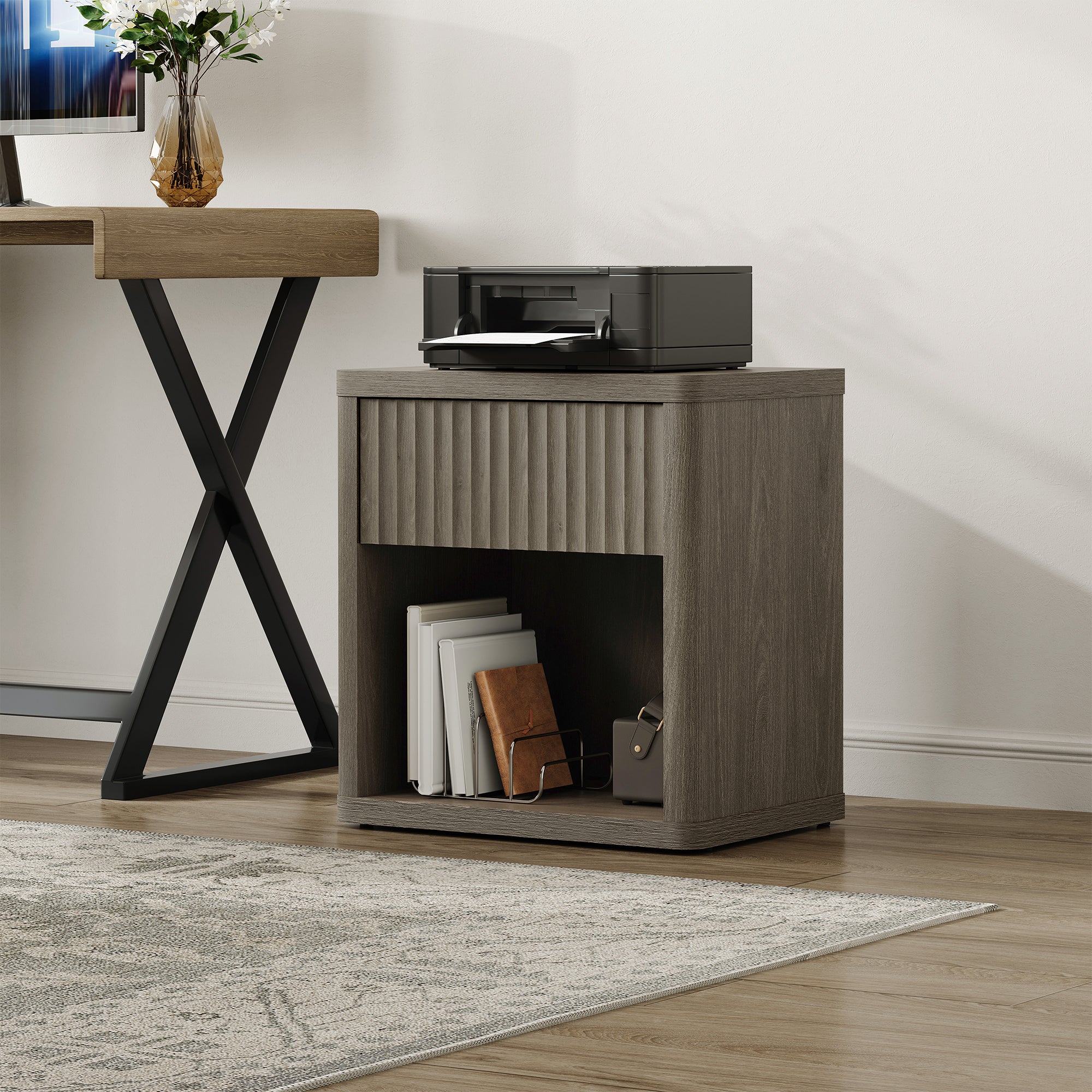 Cas Nightstand with Drawer, Bedroom Storage