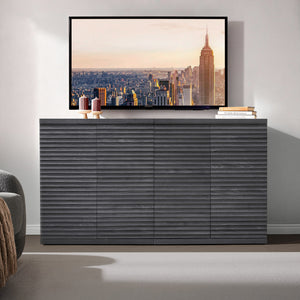 Stria TV Stand with 2 Doors, 31'' Wide, Set of 2