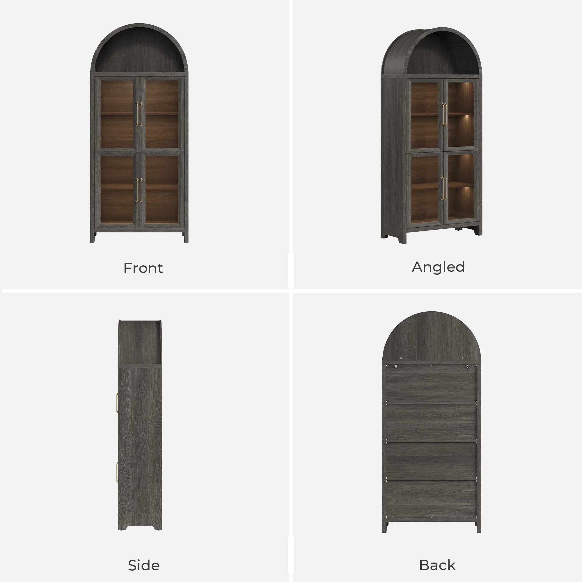 Helio Display Cabinet with Glass Door