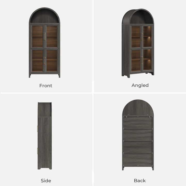 Helio Display Cabinet with Glass Door