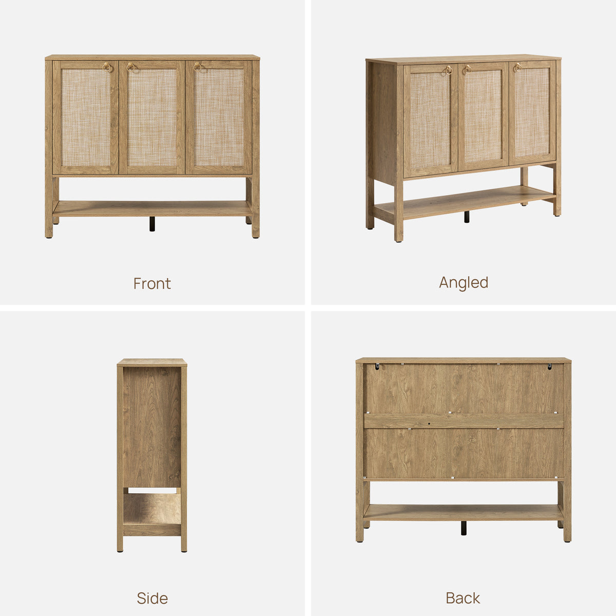 Terra 3-Door Shoe Cabinet, Set of 2