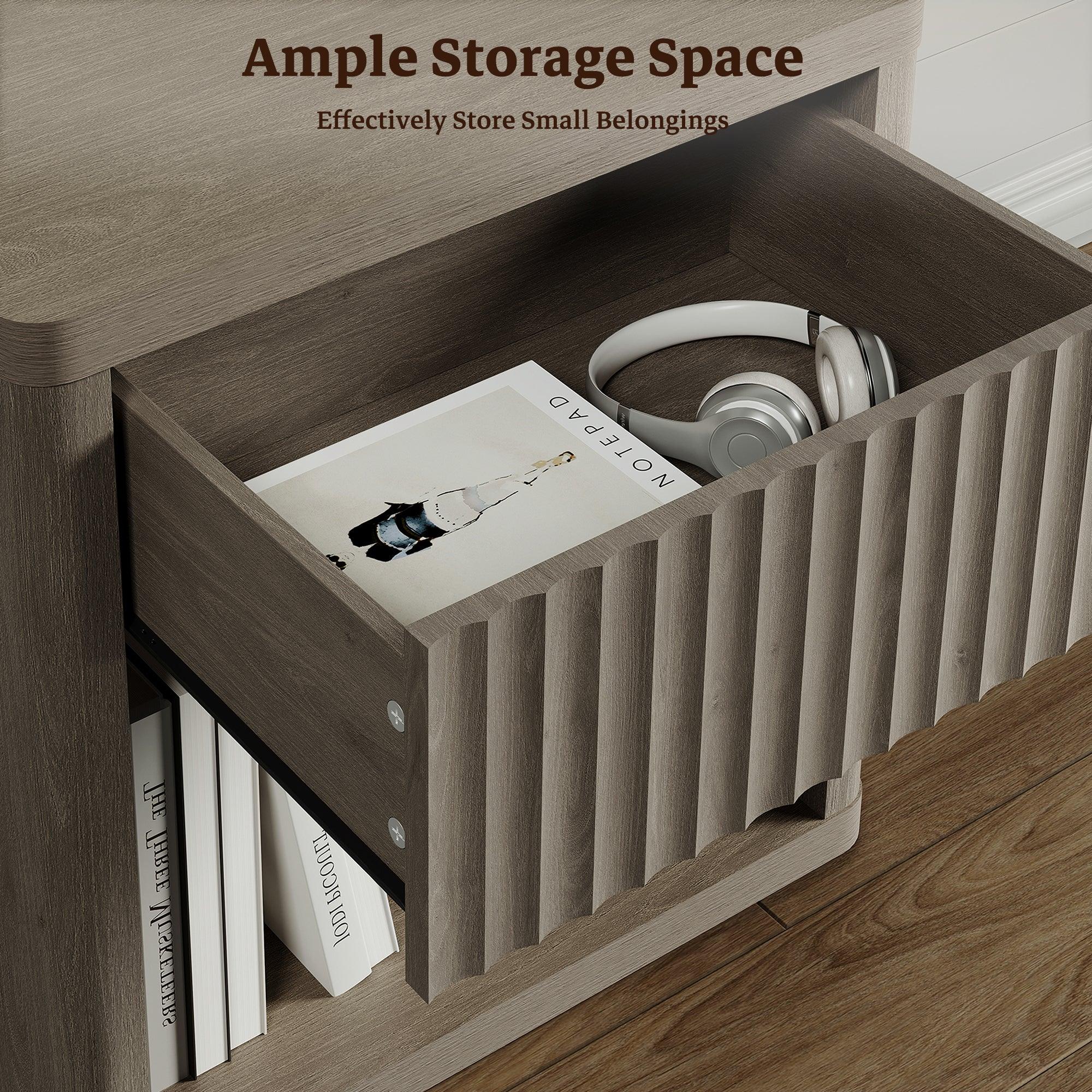 Stria 6-Drawer Dresser and Cas Nightstand Set