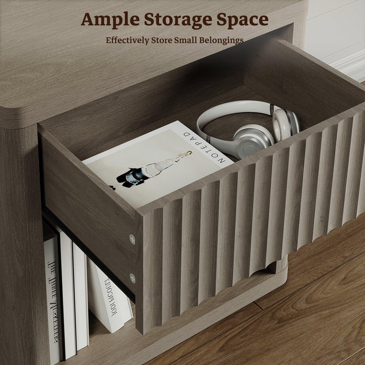 Stria 6-Drawer Dresser and Cas Nightstand Set