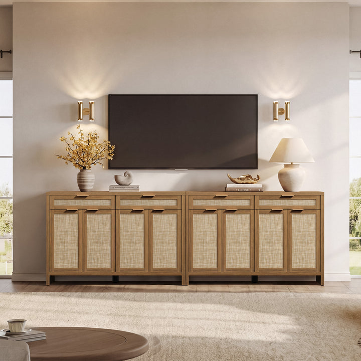 Savanna 59Inch-Wide Buffet Cabinet, Large Storage