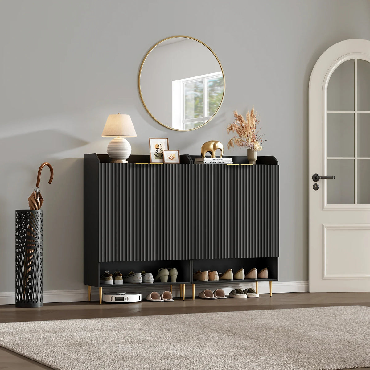 Opus White Shoe Cabinet