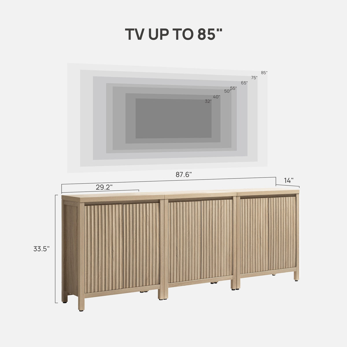 Prelude TV Stand Up to 95 Inches