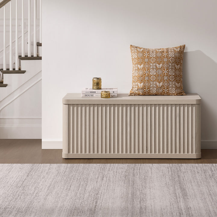 Cas Storage Shoe Bench with Flip-Top Lid