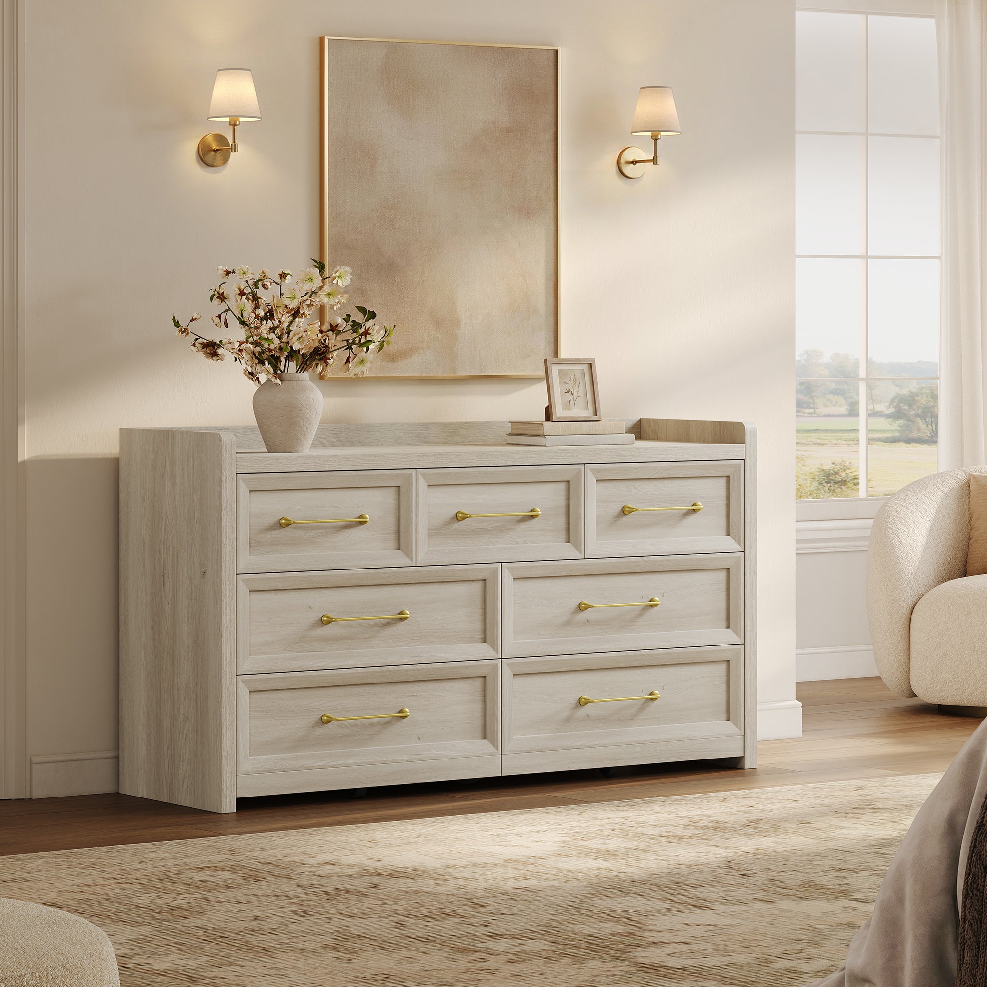 Helio 7-Drawer Dresser, 56.5 Inches Wide