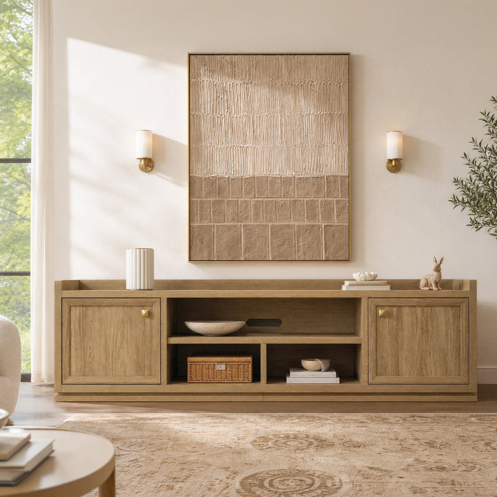 Helio Modern TV Stand with Doors