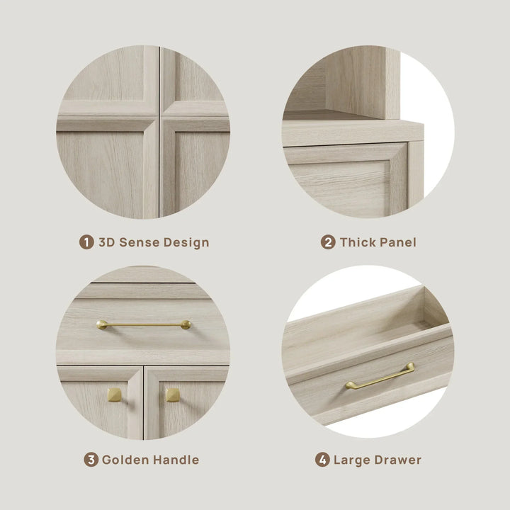 Helio Black Pantry Cabinet