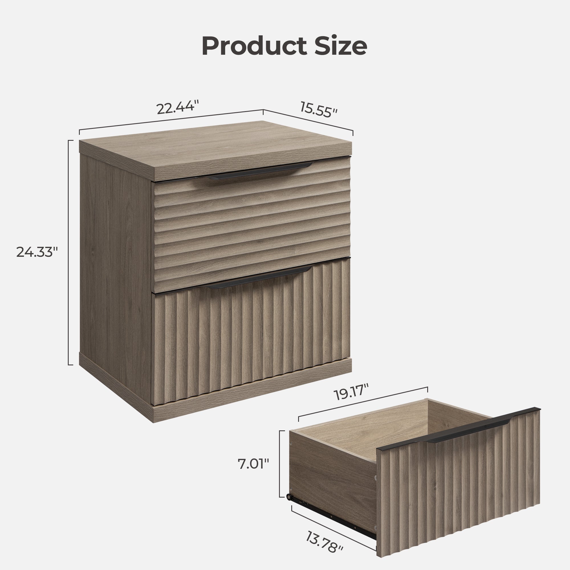 Stria Modular 9 Drawers Dresser Bedroom Set