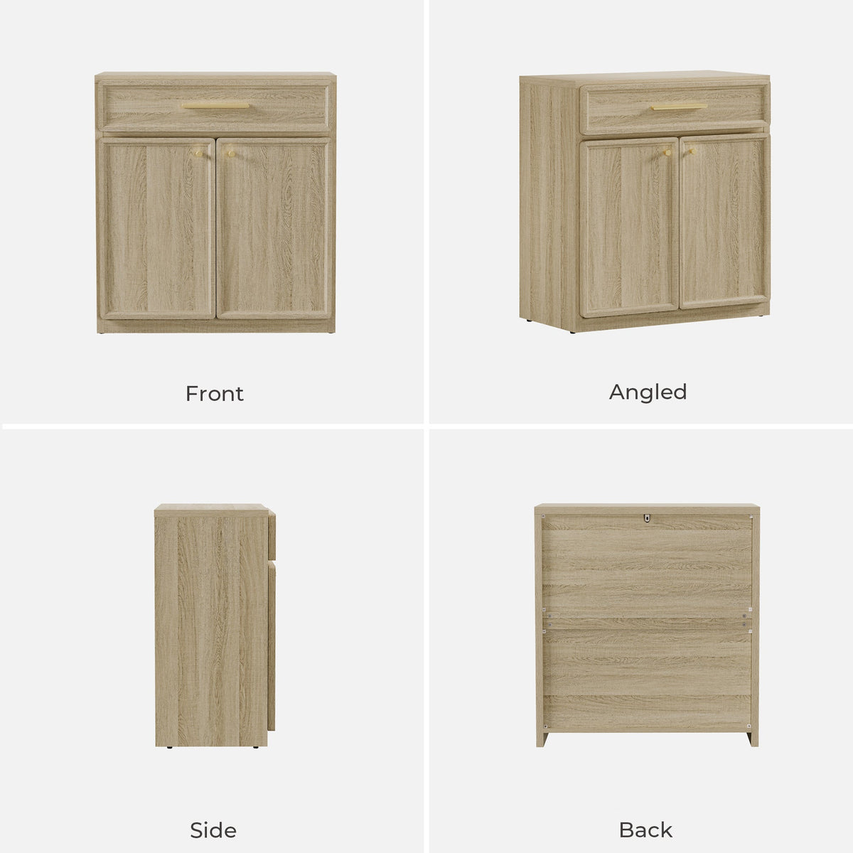 Crescent Sideboard Buffet Cabinet,Set of 3