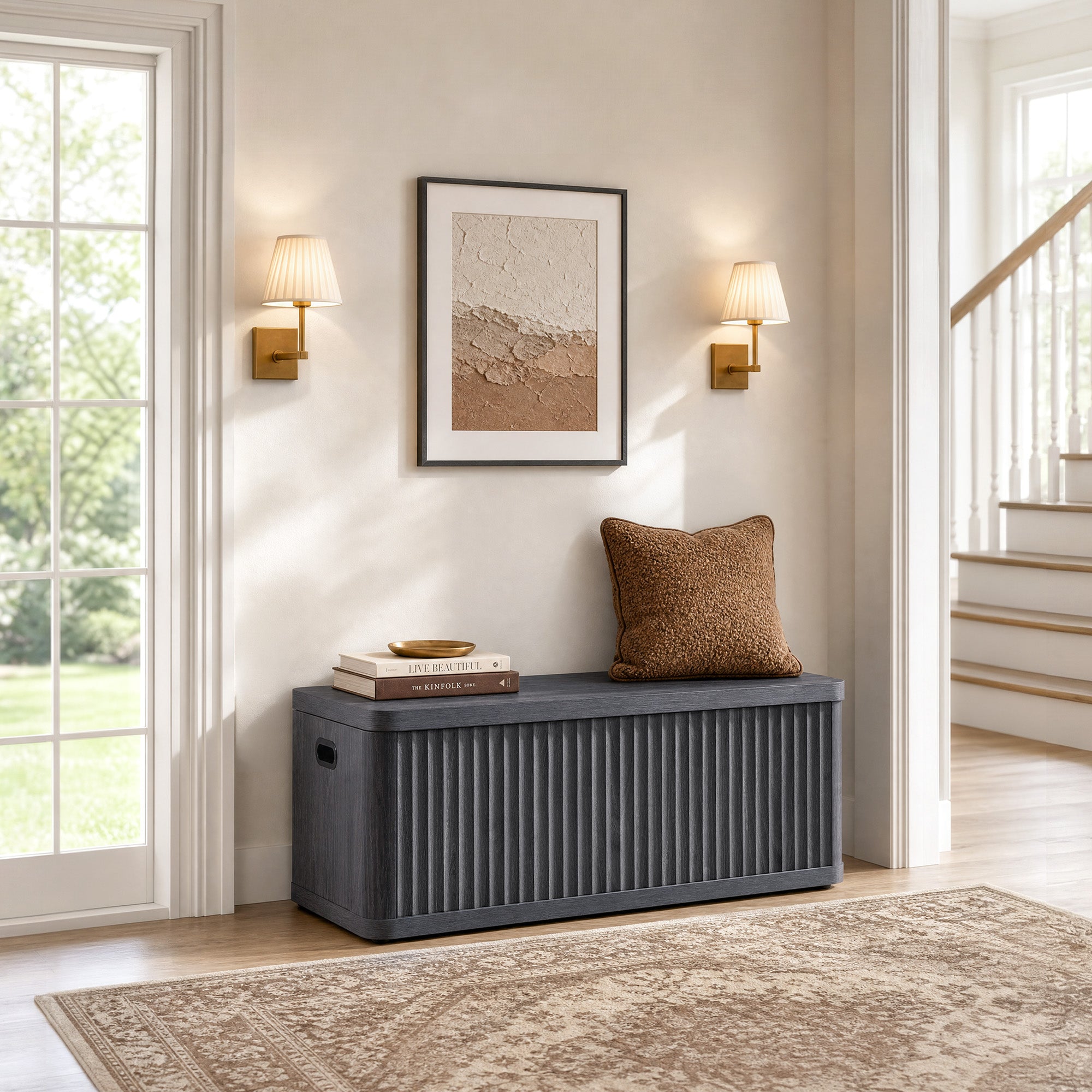 Cas Flip-Top Shoe Bench Entryway