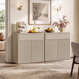 Cas Fluted Sideboard Buffet Cabinet with Large Storage
