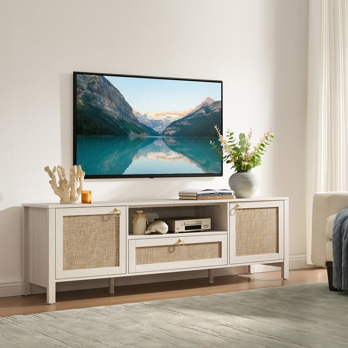 Terra Rattan TV Stand for up to 75Inch TV