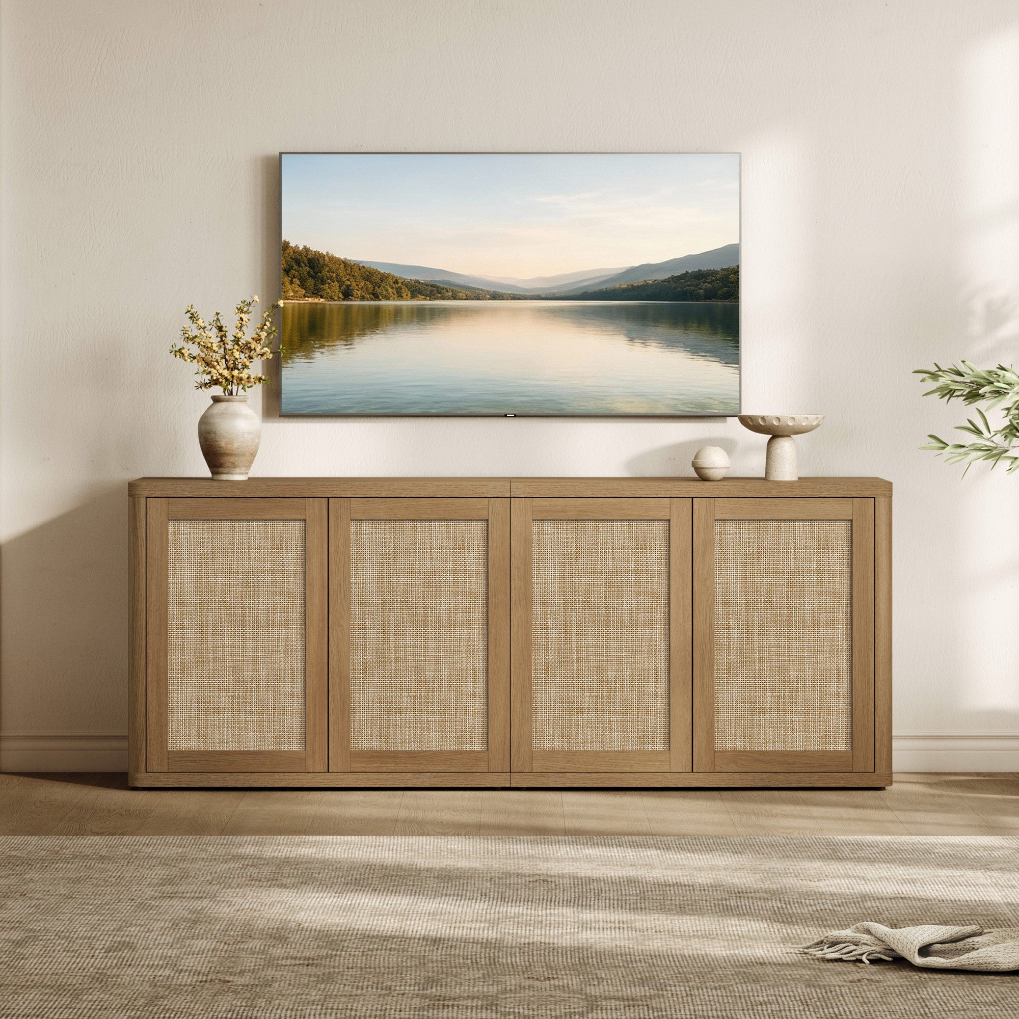 Zura Sectional TV Console, 65 Inches Wide