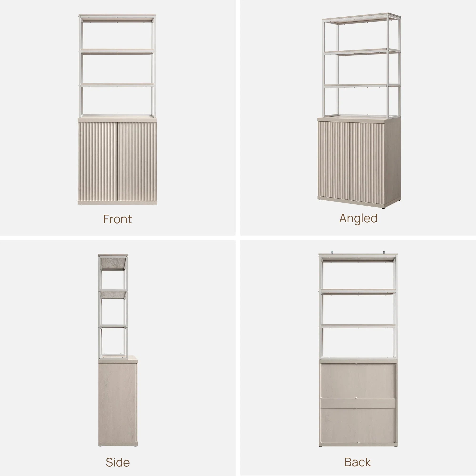Stria Book Shelf with Doors