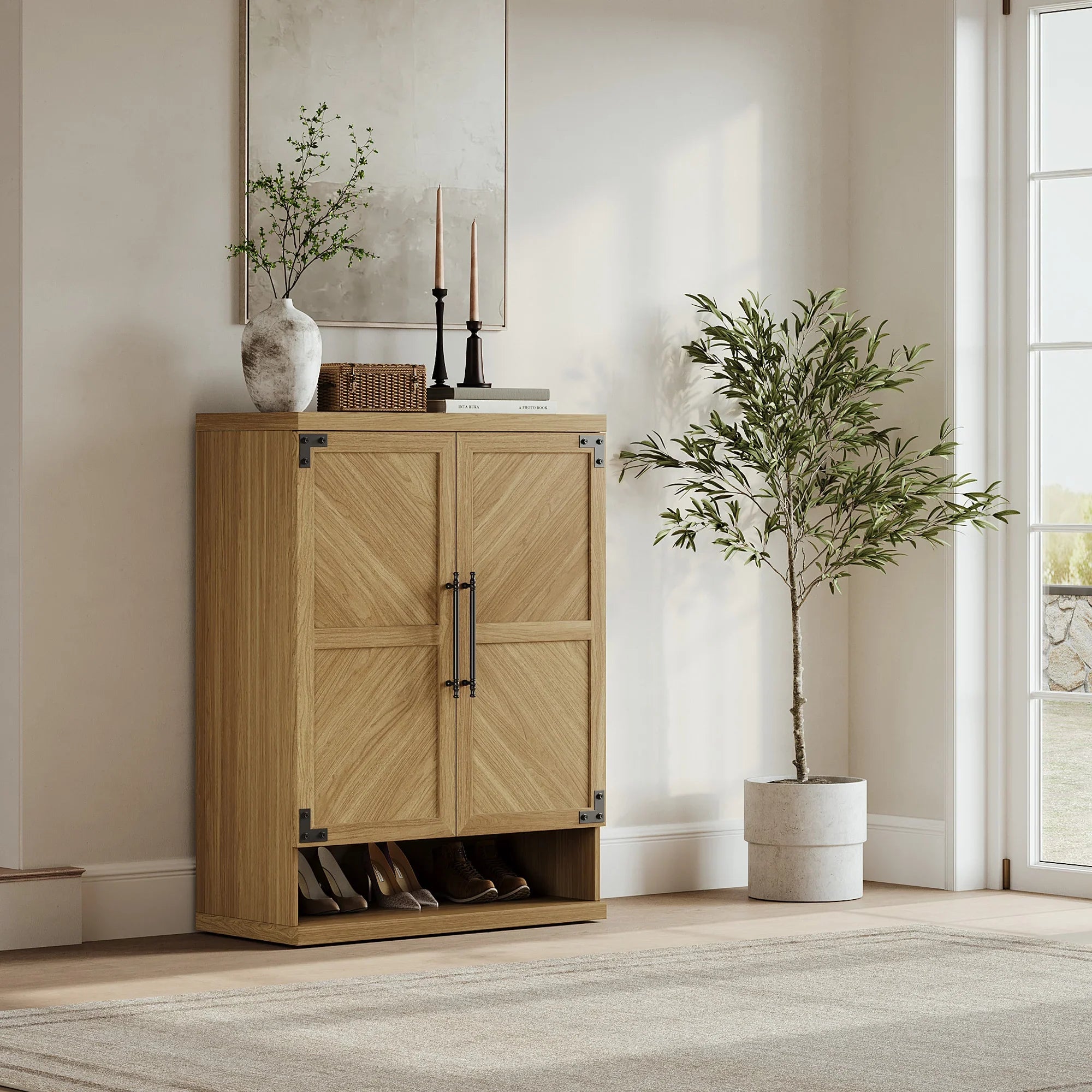 Willow Shoe Cabinet with 2 Doors