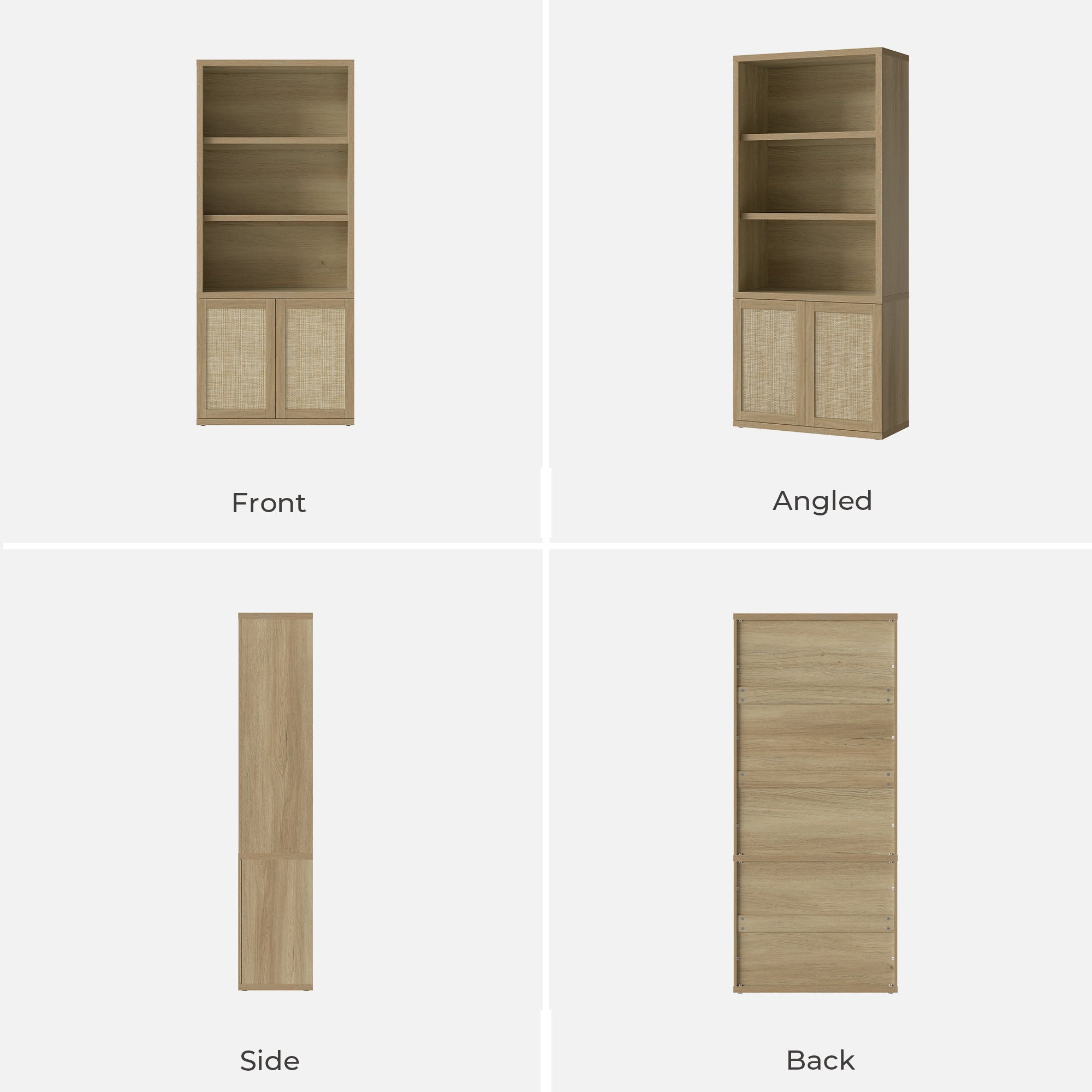 Zura Bookcase with 2 Doors