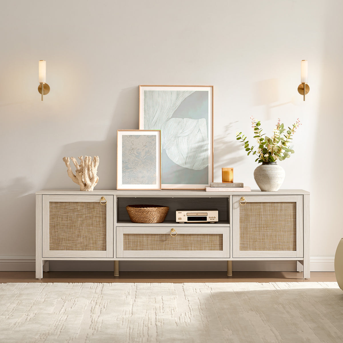 Terra Rattan TV Stand for up to 75Inch TV