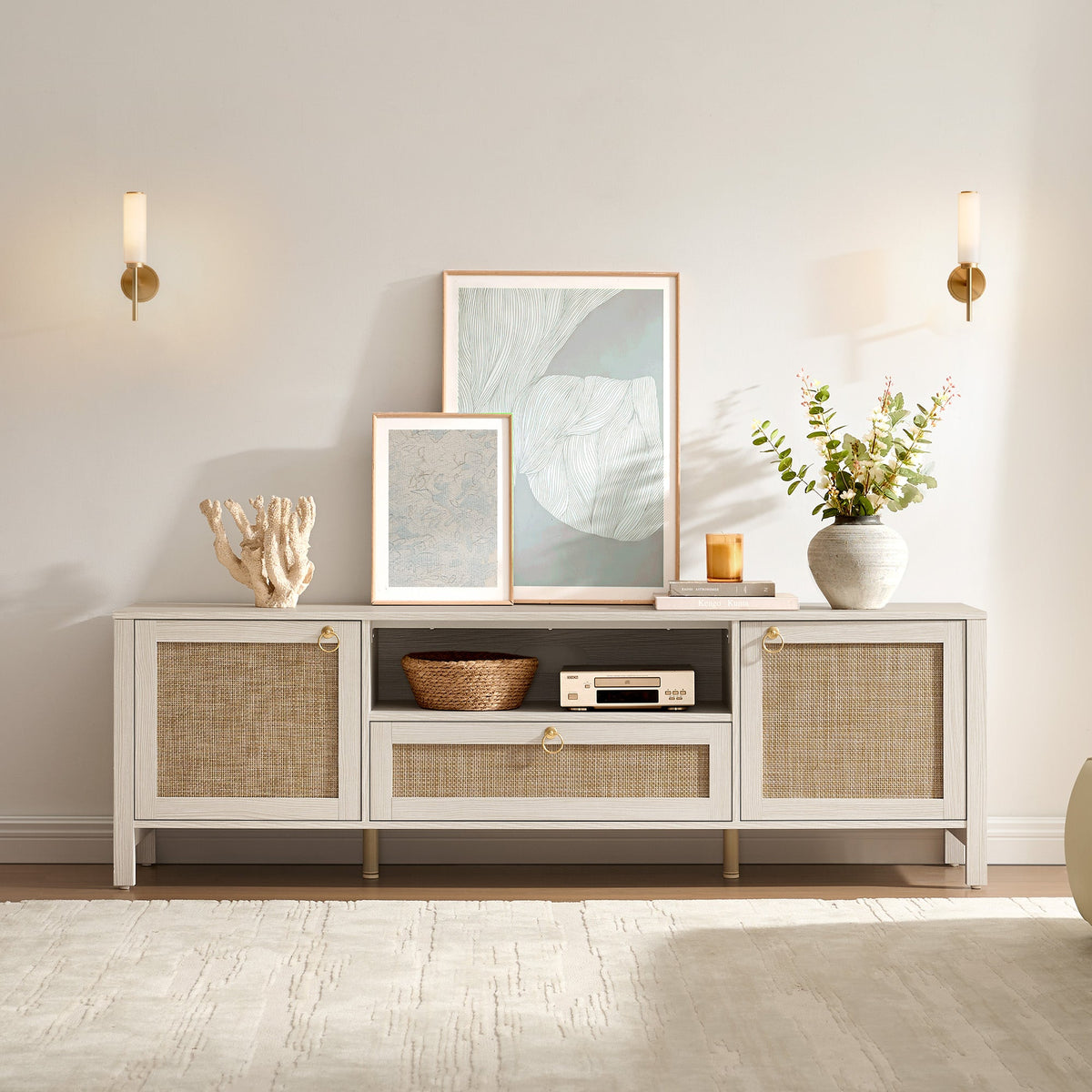 Terra Rattan TV Stand for up to 75Inch TV