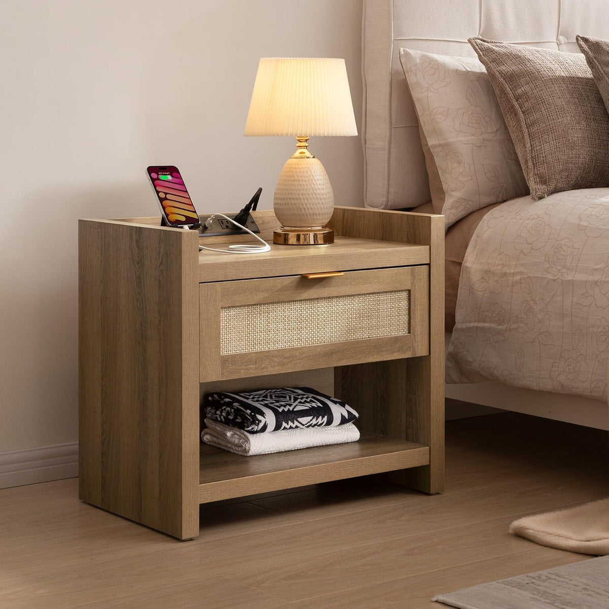 Savanna 1-Drawer Nightstand