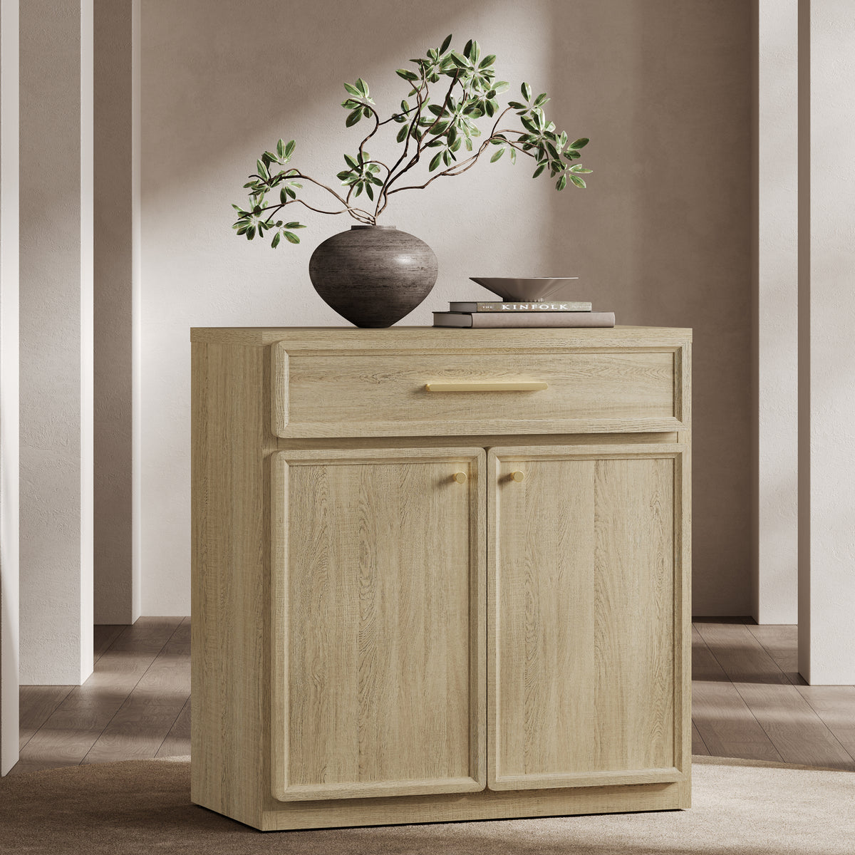 Crescent Sideboard Cabinet, Flexible Storage