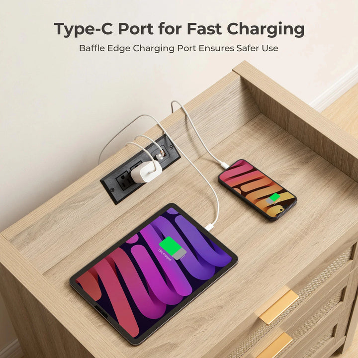 Savanna 6 Drawers Dresser and Nightstands Set