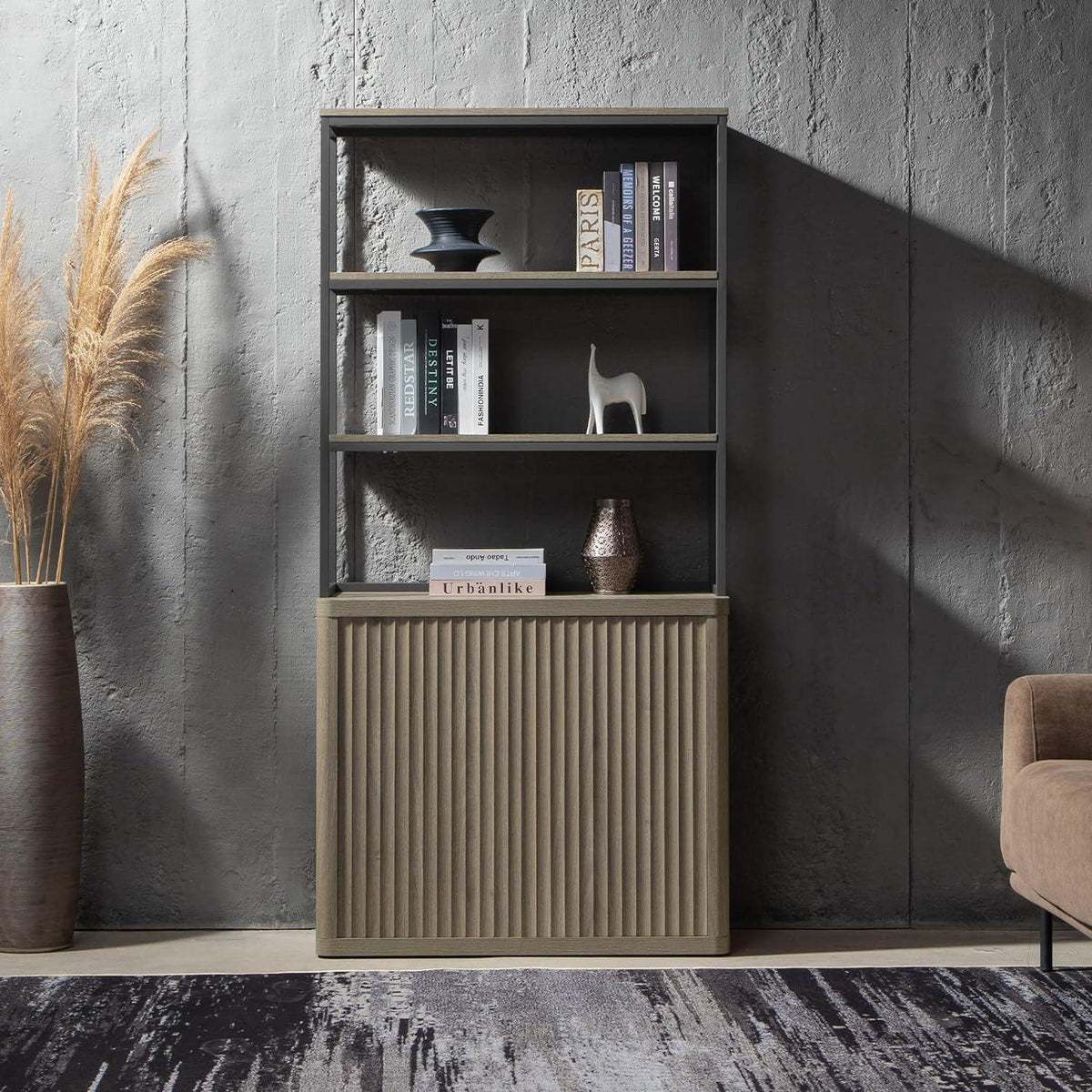 Cas Book Shelf with Storage