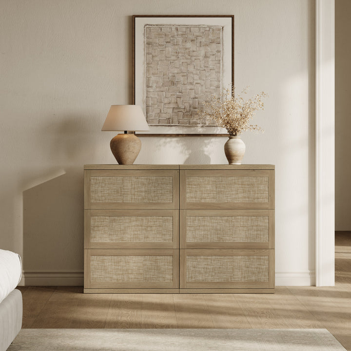 Zura Rattan Sectional Dresser, Large Size Option