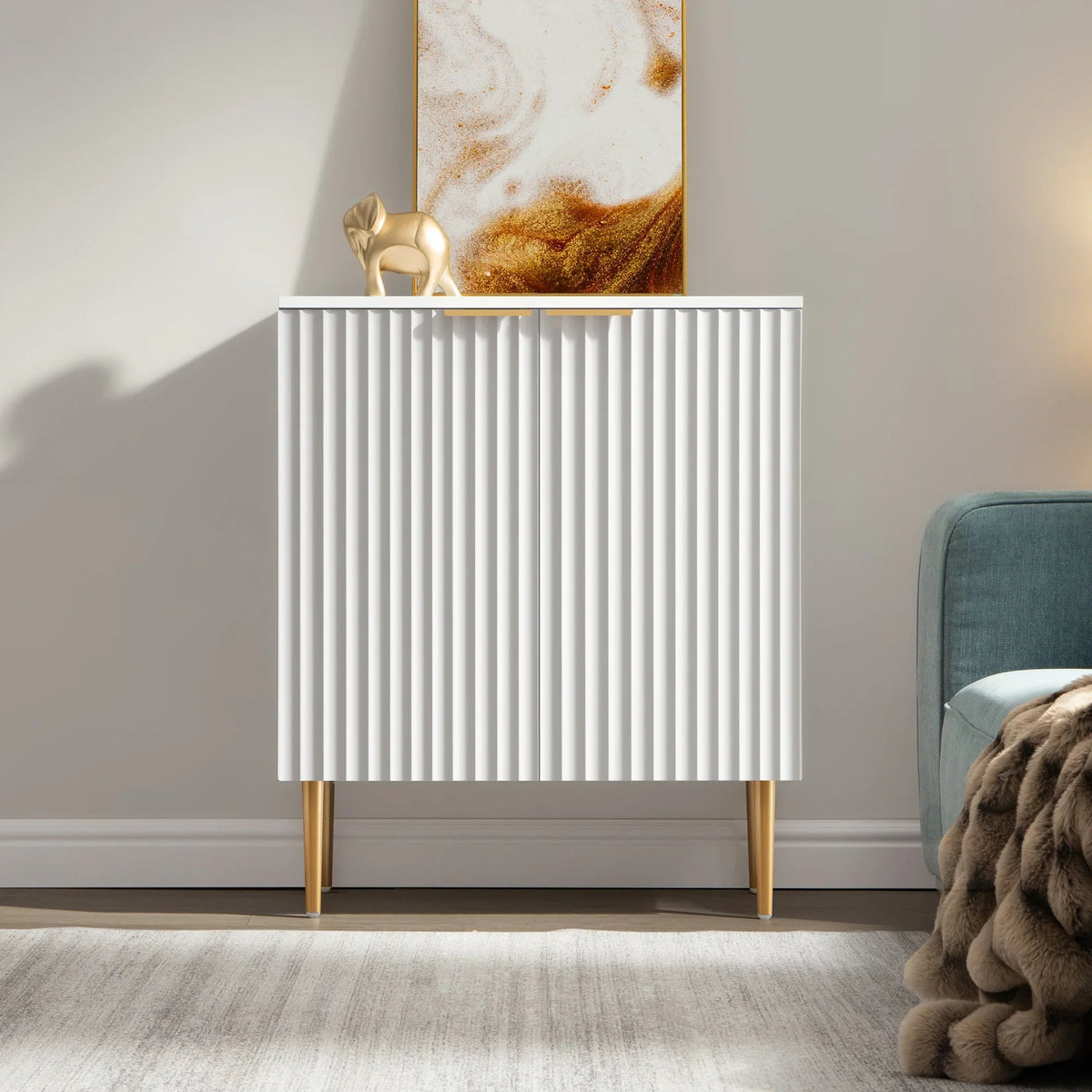 Opus Sideboard With Doors - 3 Pieces - White