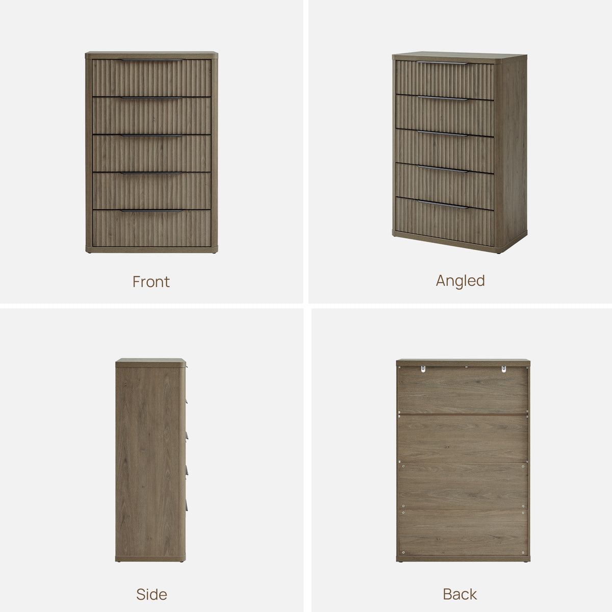 Cas Tall 5 Drawers Dresser