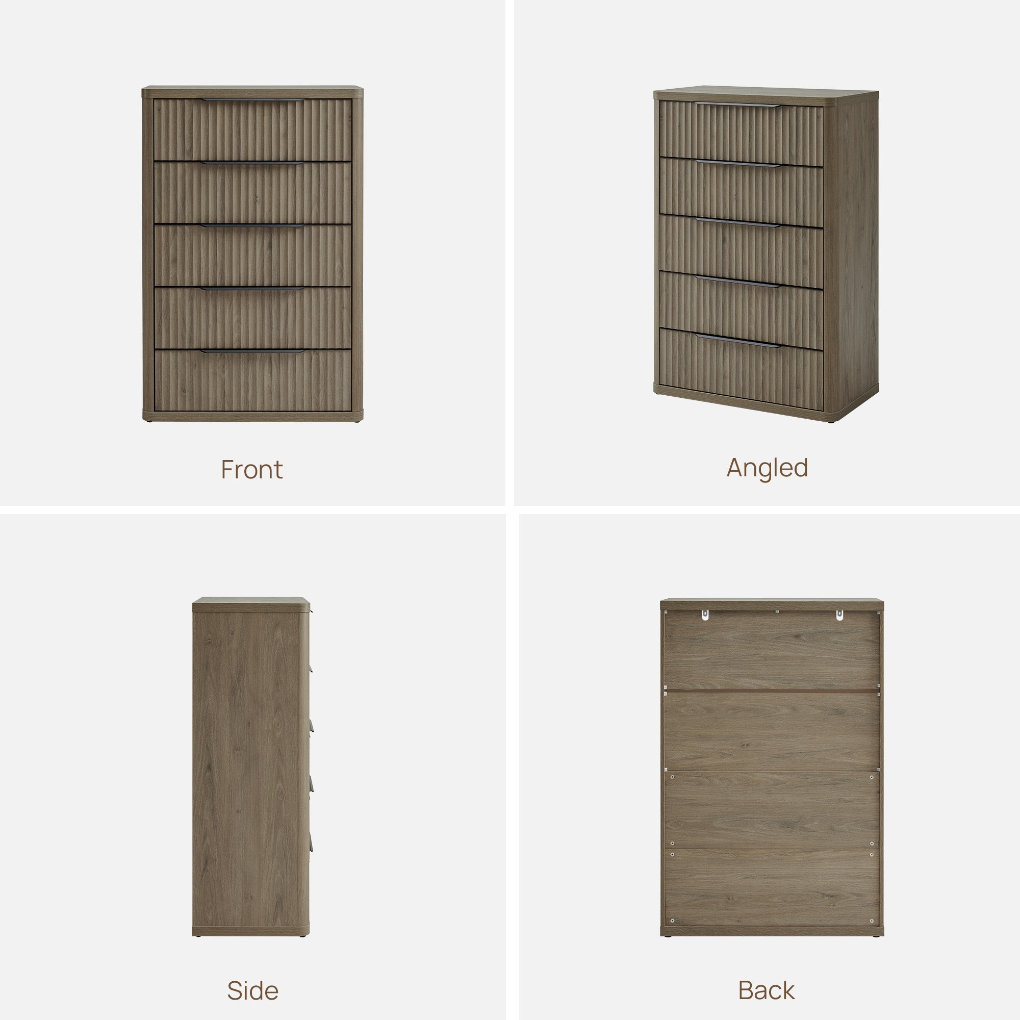 Cas Tall 5 Drawers Dresser