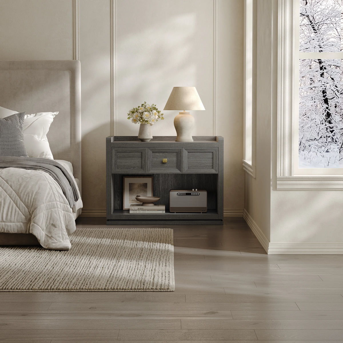 Helio End Table, 31 Inch Wide