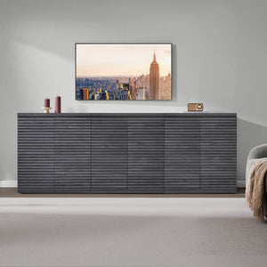 Stria Fluted TV Stand, Up to 100'' TVs
