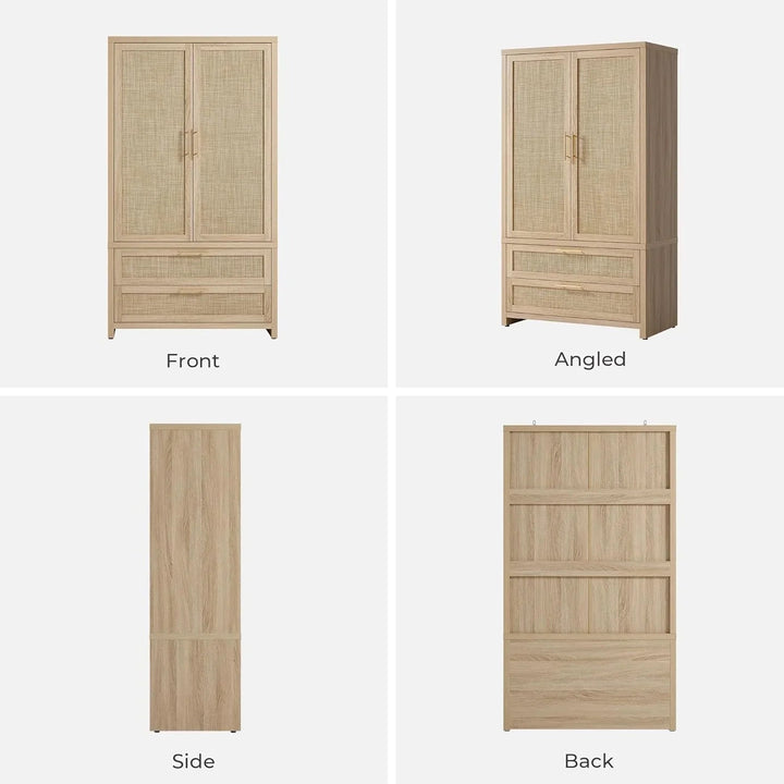 Savanna Wardrobe with 2 Drawers and Doors
