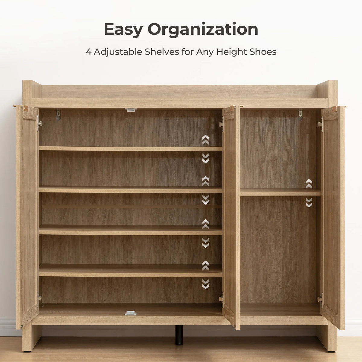 Savanna Tall Shoe Cabinet,30 Pairs Shoes
