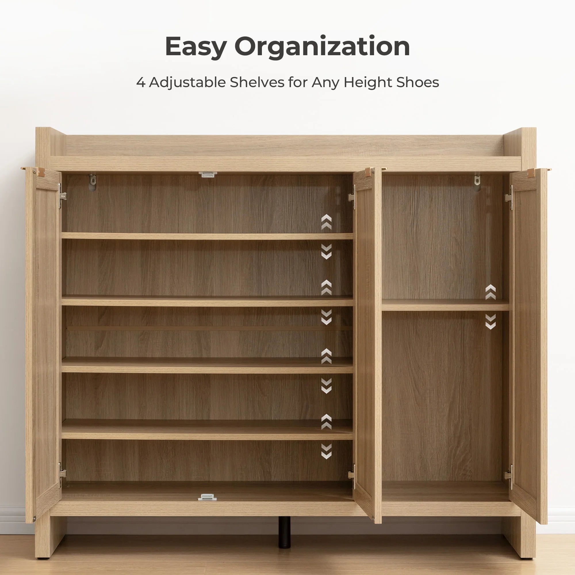 Savanna Tall Shoe Cabinet,30 Pairs Shoes