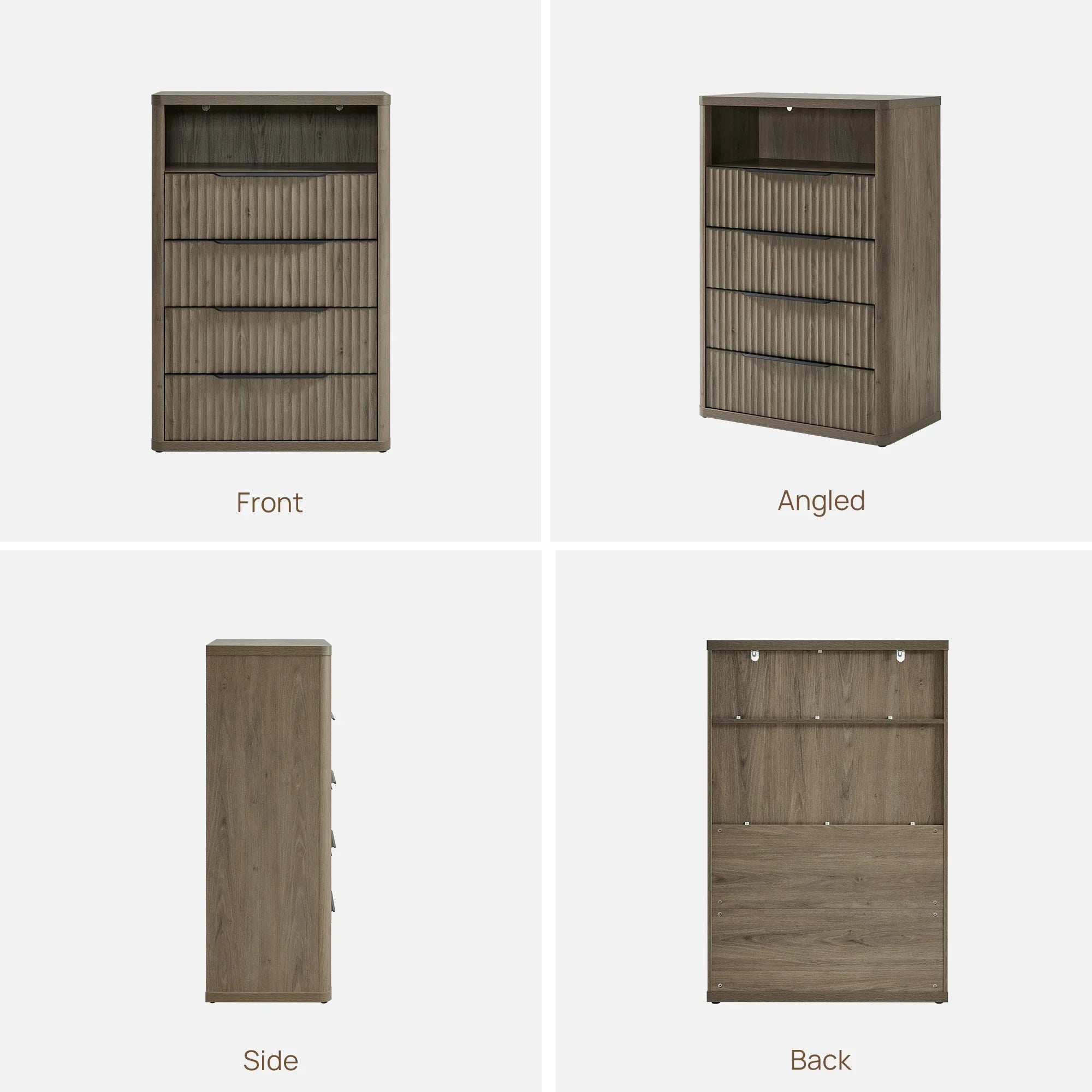 Cas Vertical 4 Drawers Dresser