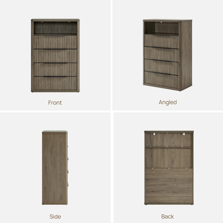 Cas Vertical 4 Drawers Dresser