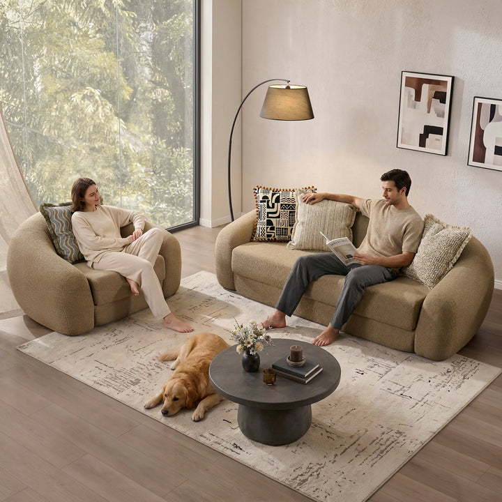 Nimbus 3 Seater Sofa Couch, Dark Grey